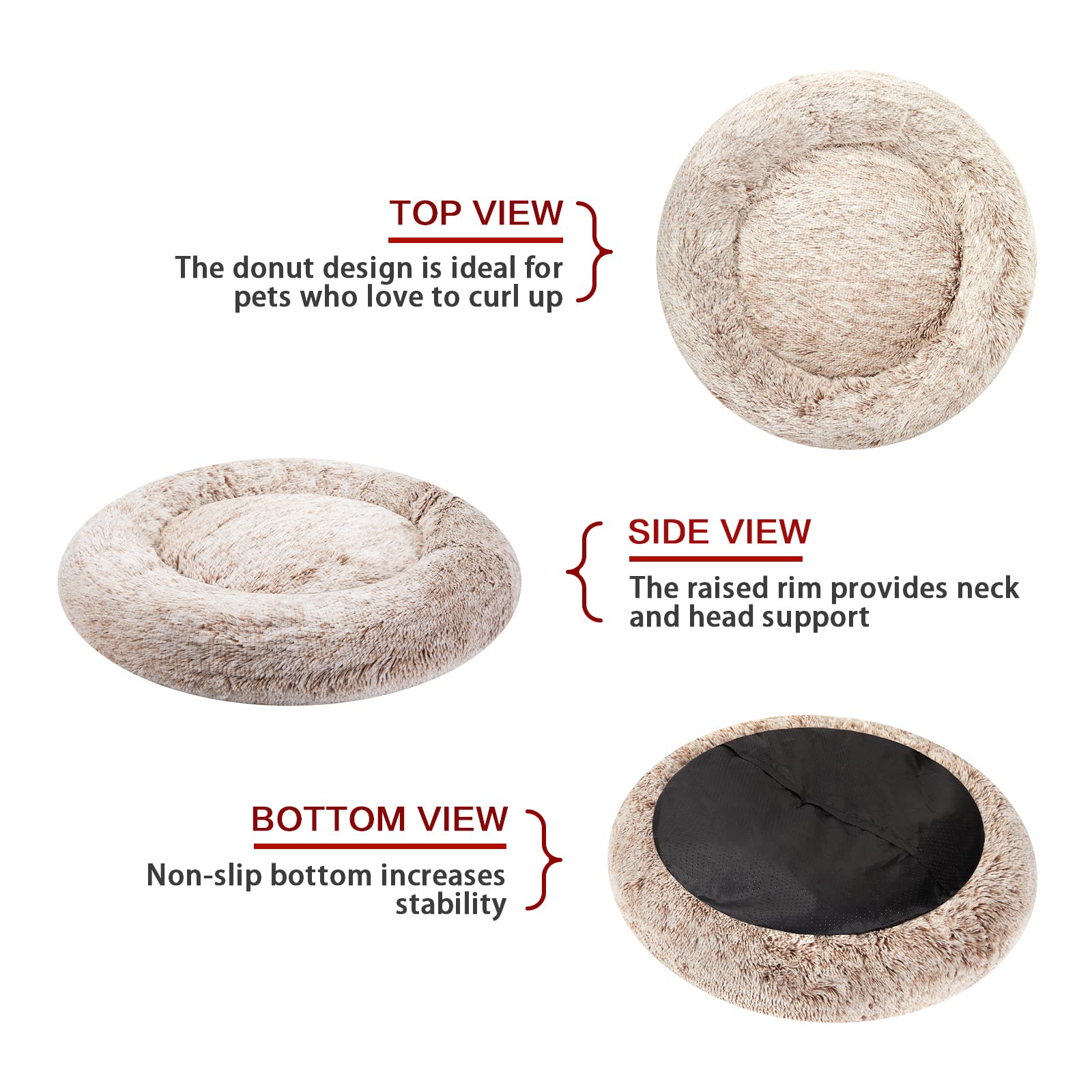 Washable Dog Cushion Bed - Image 3