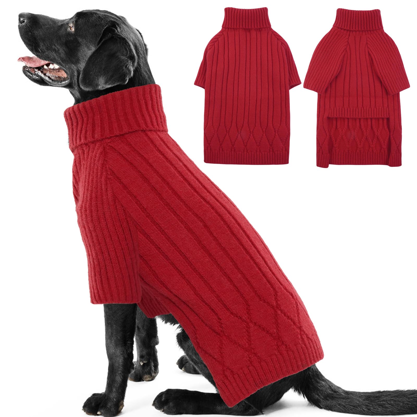Large Dog Knit Sweater