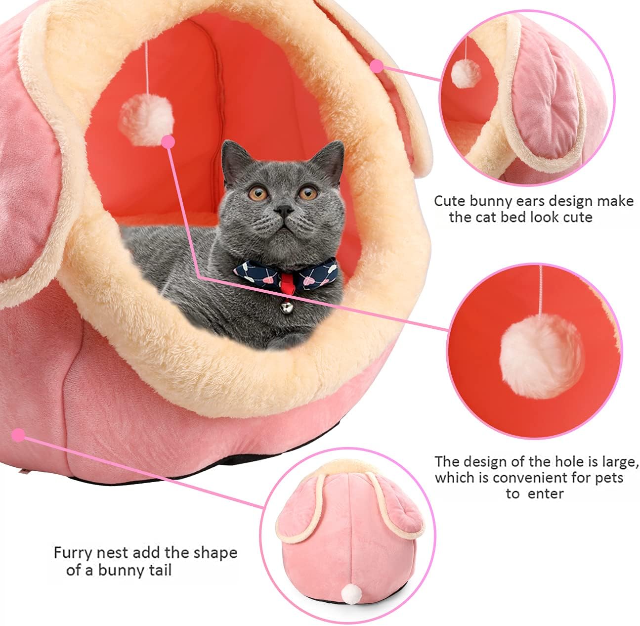 Indoor Cat Cave Bed - Image 2
