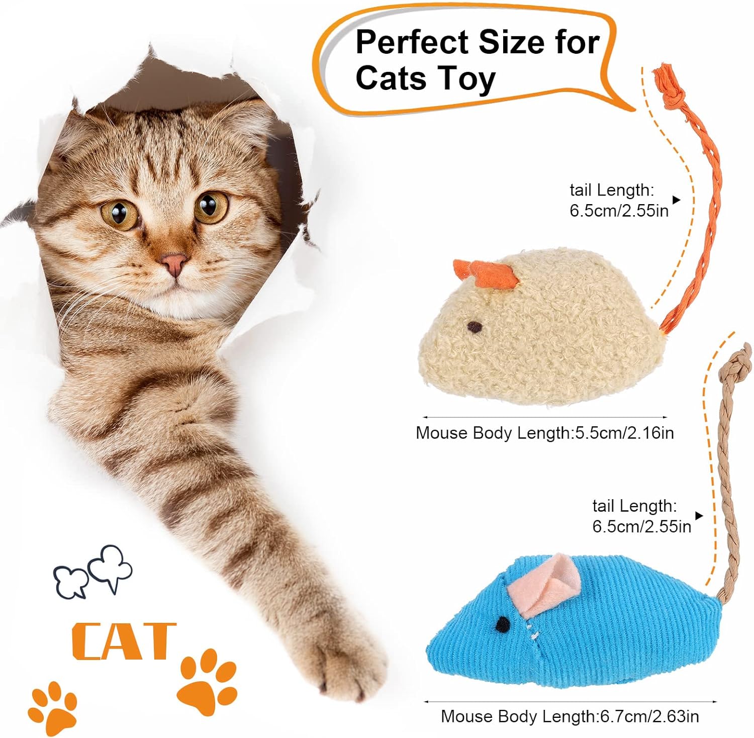 Soft Mouse Cat Toys - Image 2