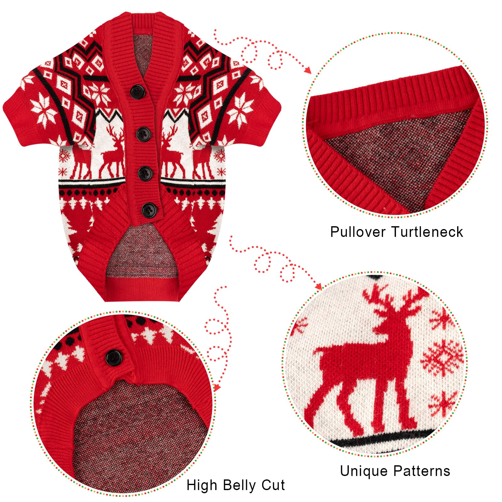 Christmas Dog Knit Sweater - Image 3